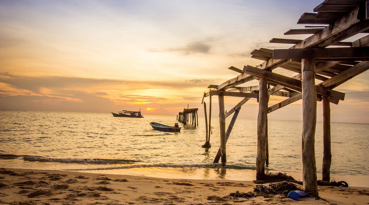 Bãi biển Sunset Beach Koh Rong Samloem-du lịch tự túc