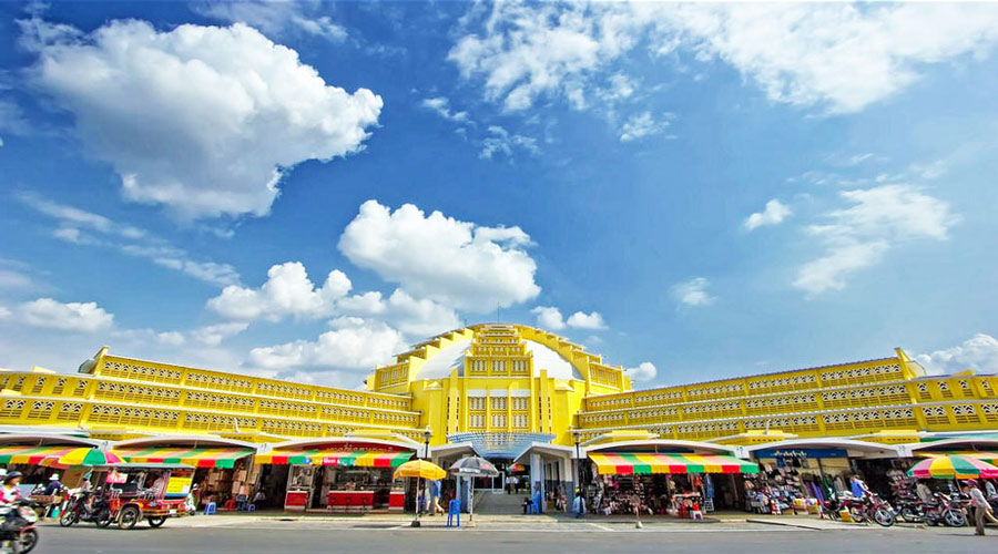 chợ trung tâm Campuchia