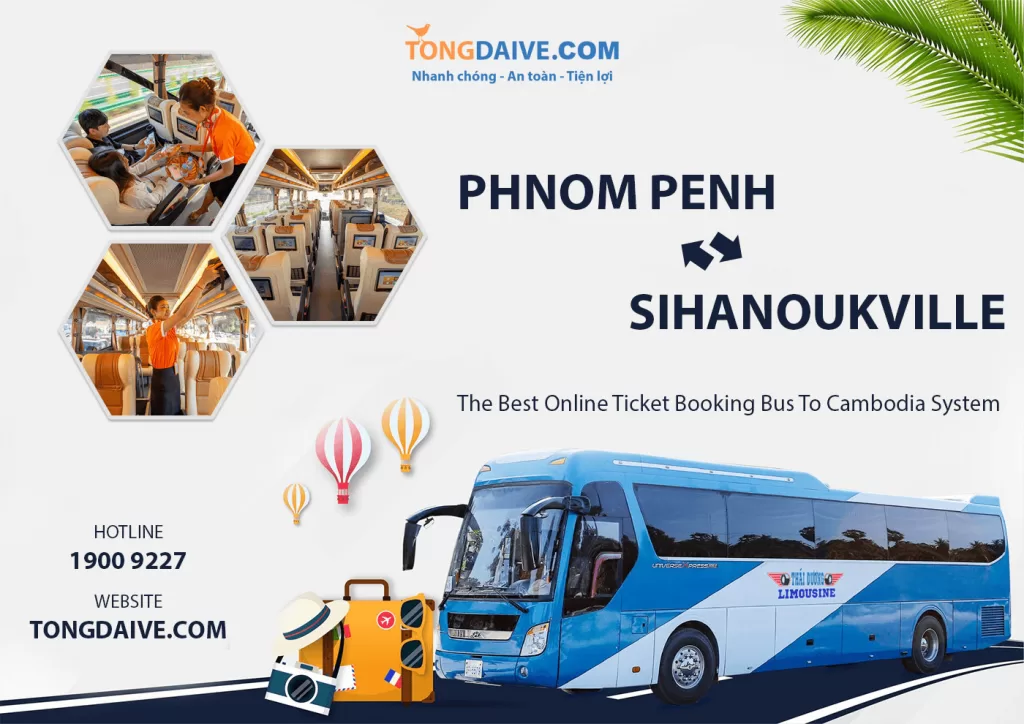 Xe Thái Dương đi Sihanoukville tết Khmer new year 2023