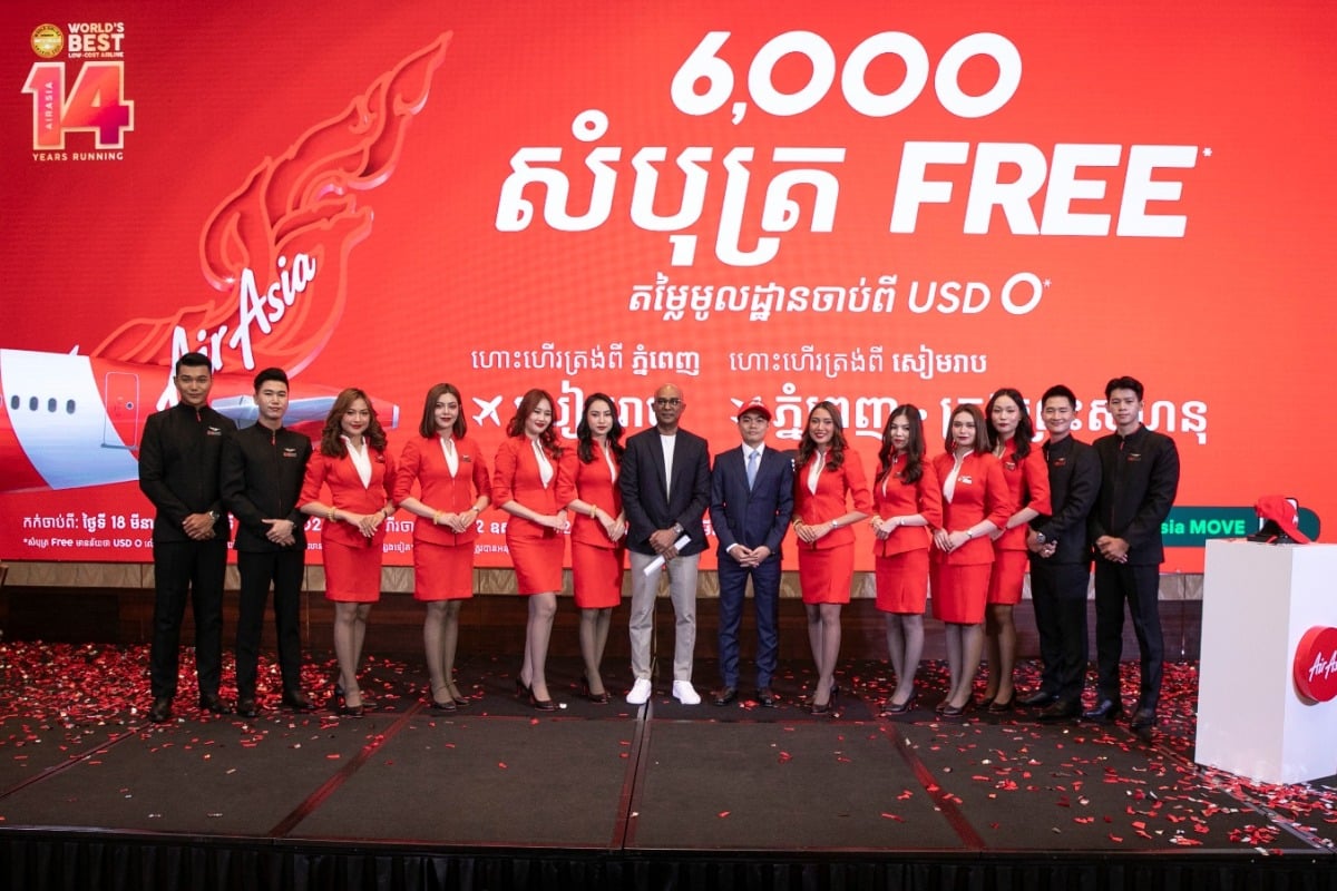AirAsia thành lập hãng hàng không tại Cambodia